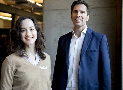 Michelle Livne und Dietmar Frey von ai4medicine © Berlin Partner / Fotothek.de