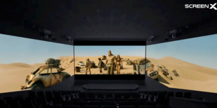 © CJ Group ScreenX Der Film "Jumanji: The Next Level" wird neuerdings im 270-Grad-Format von Screen X gezeigt.
