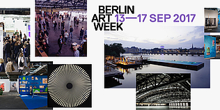 (1) POSITIONS Berlin Art Fair 2015, Foto: Edgard Berendsen. (2) abc art berlin contemporary, Installation View, 2016, Foto: Stefan Korte. (3) POSITIONS Berlin Art Fair 2015, Foto: Oana Popa. (4) Dierking | Wolfgang Ludwig, Kinemtische Scheibe XXX/5, 1970, Courtesy of Dierking, Zürich (5) Arena Berlin, Badeschiff, ©Thorsten Seide. (6) Arena Berlin, Halle, ©Markus Nass. (7,8) abc art berlin contemporary, Installation View, 2016, Foto: Stefan Korte.