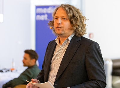 Christian Rickerts, Creative Dinner 2019 © André Wunstorf, media:net berlinbrandenburg e. V.