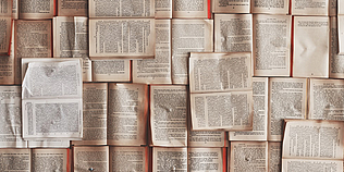 Stapel offener Bücher 