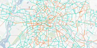 © FixMyBerlin Karte mit Visualisierung der Berliner Radwege und ihrem Status laut FixMyBerlin