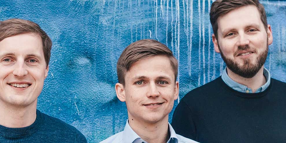 Die Berliner Gründer Holger Seim, Niklas Jansen und Tobias Ballig, ©Blinkist