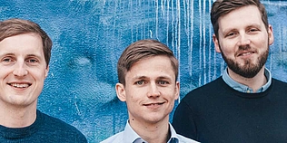 Die Berliner Gründer Holger Seim, Niklas Jansen und Tobias Ballig, ©Blinkist