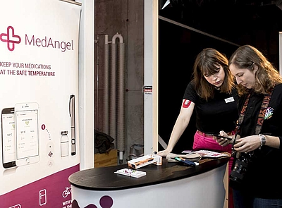 Messestand von MedAngel © Berlin Partner / Fotothek.de